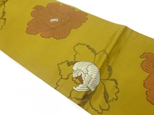 注文割引 正絹 全通袋帯【華唐草模様】 ☆- 花唐草模様 No.1080 本金