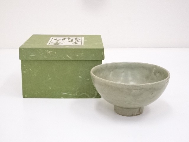 宗sou 古物 青磁釉茶碗【道】 アンティーク、コレクション 工芸品 陶磁 ...