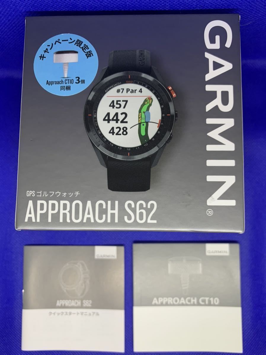 美品】GARMIN ガーミン APPROACH アプローチ S62 GPSゴルフウォッチ
