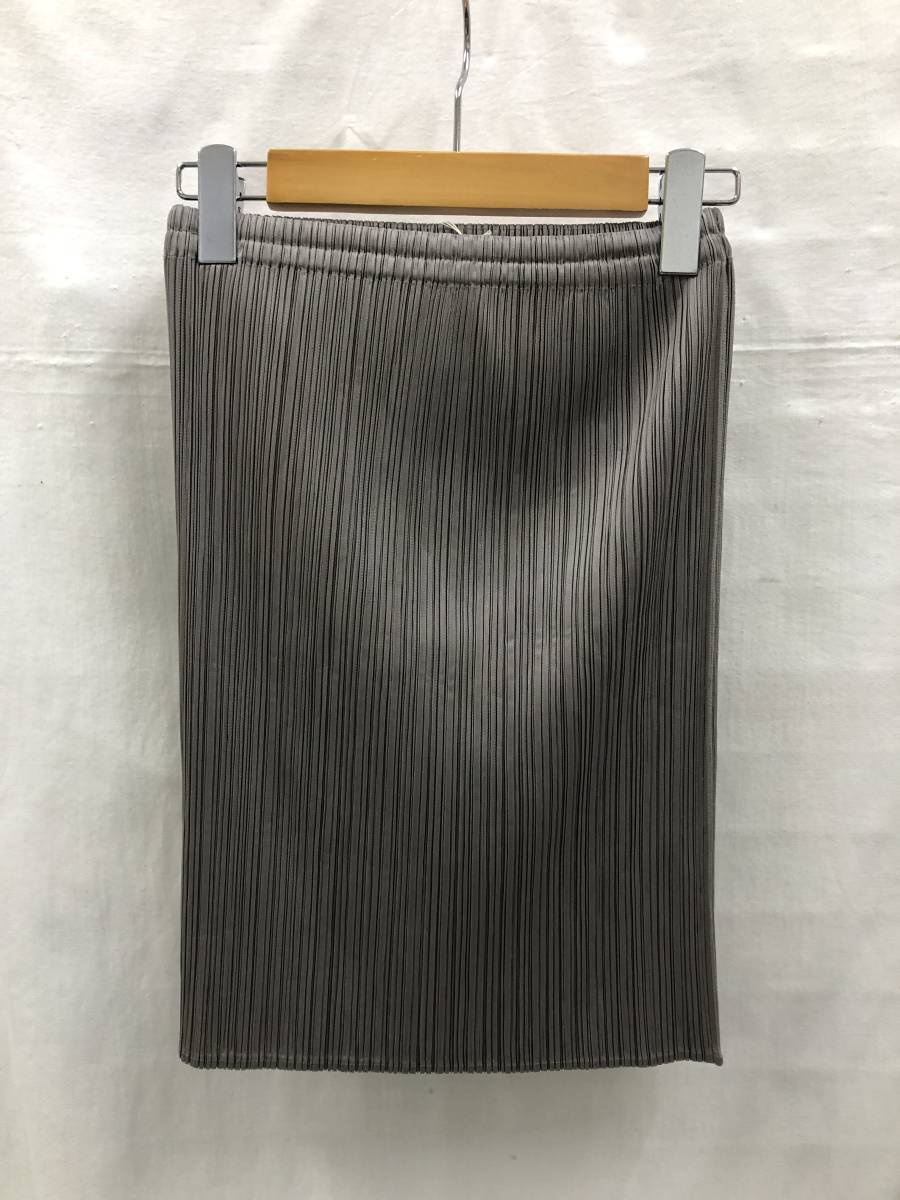 ISSEY MIYAKE PLEATS PLEASE スカート チューブトップ サイズ3 グレー