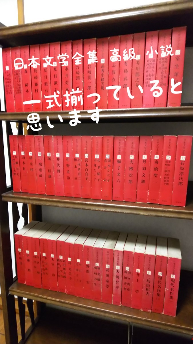 ①  日本文学全集小説  ※ まとめ売り1～25冊一式    新潮社