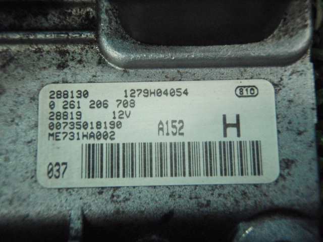 937AB Alpha Romeo 147 engine ECU 0 261 206 708 290726JJ