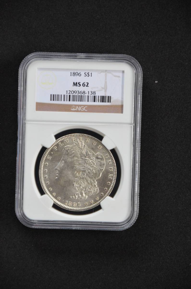 1896 год America / Morgan dala- серебряная монета / NGC оценка товар / MS62
