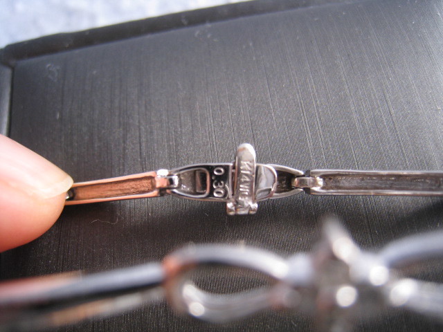 [SAMU] ultimate goods!! natural diamond 0.30ct k14WG bracele weight 6.45g* beautiful goods!