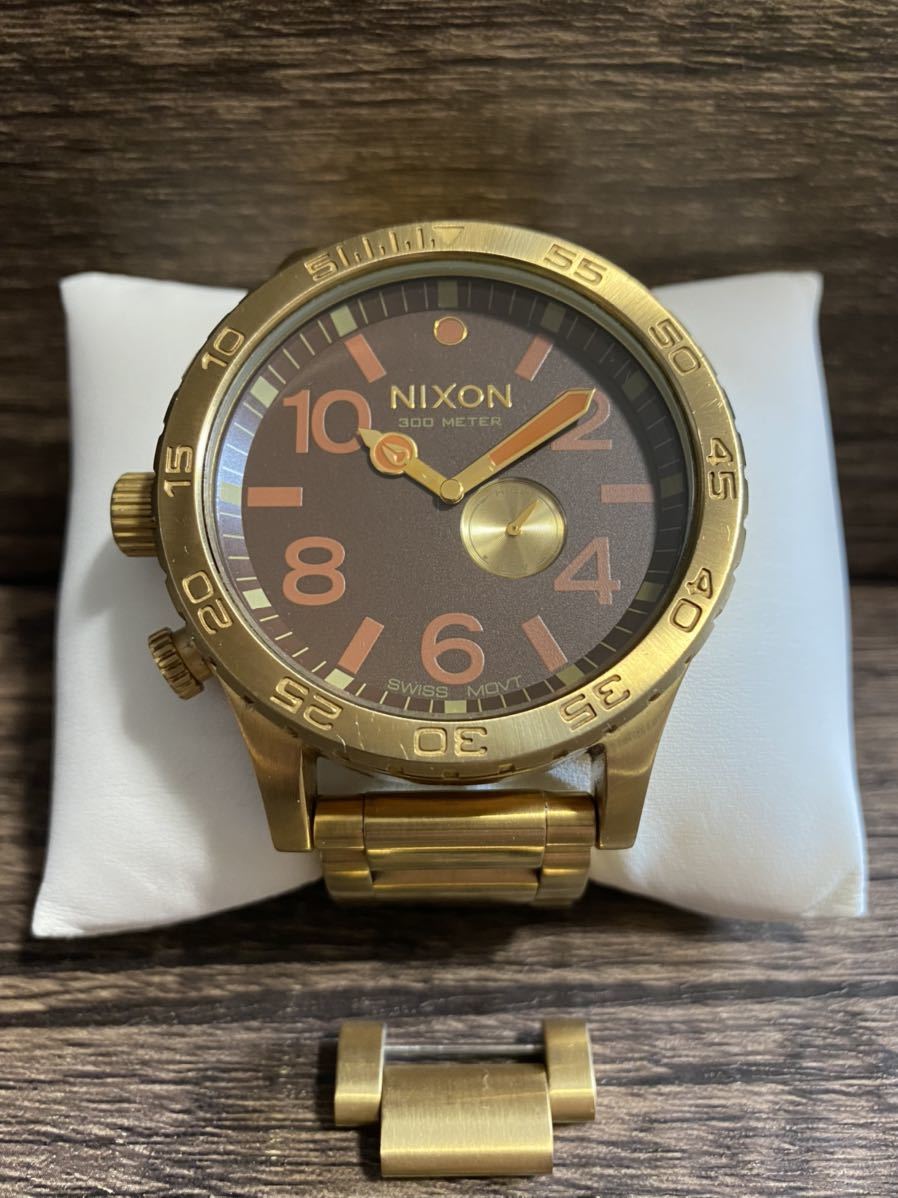 ヤフオク! - 1円スタート NIXON ニクソン 51-30 ゴールド タ