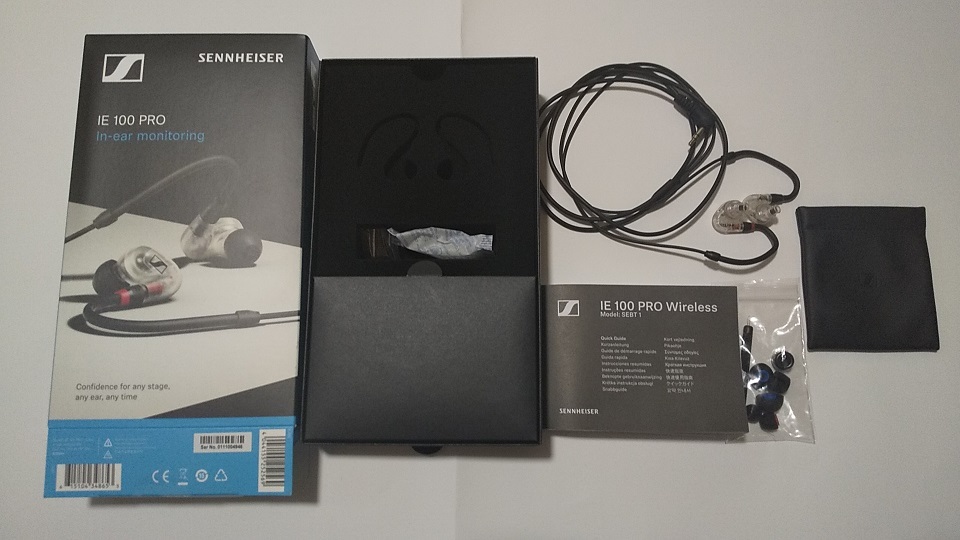 ゼンハイザー イヤホン SENNHEISER IE 100 PRO クリア 品 国内正規品