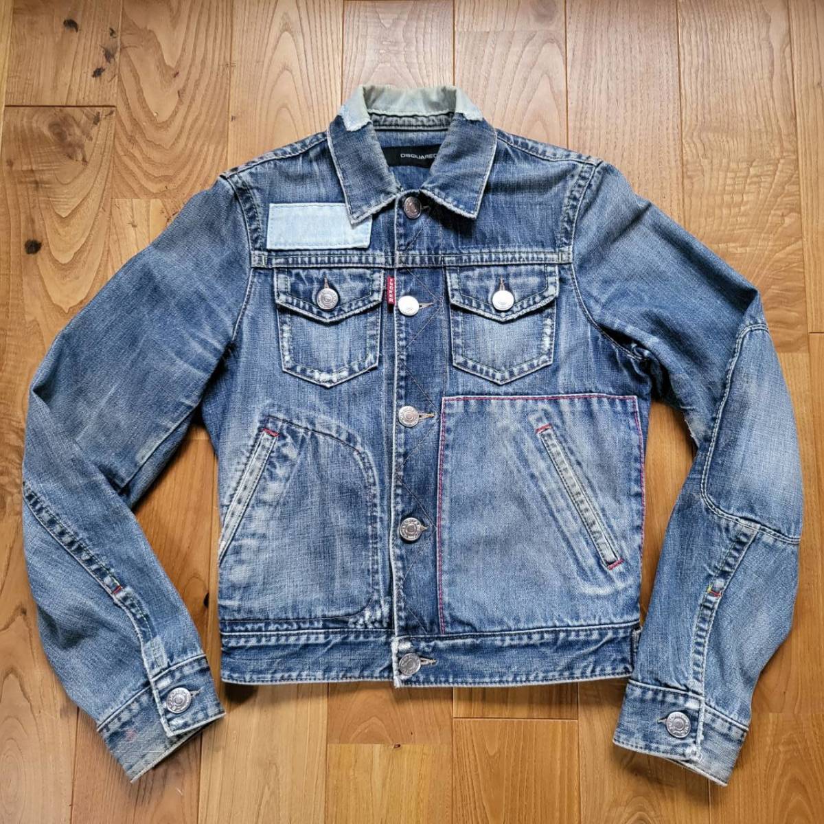 DSQUARED2 ディースクエアード バックロゴ デニムジャケット Sサイズ