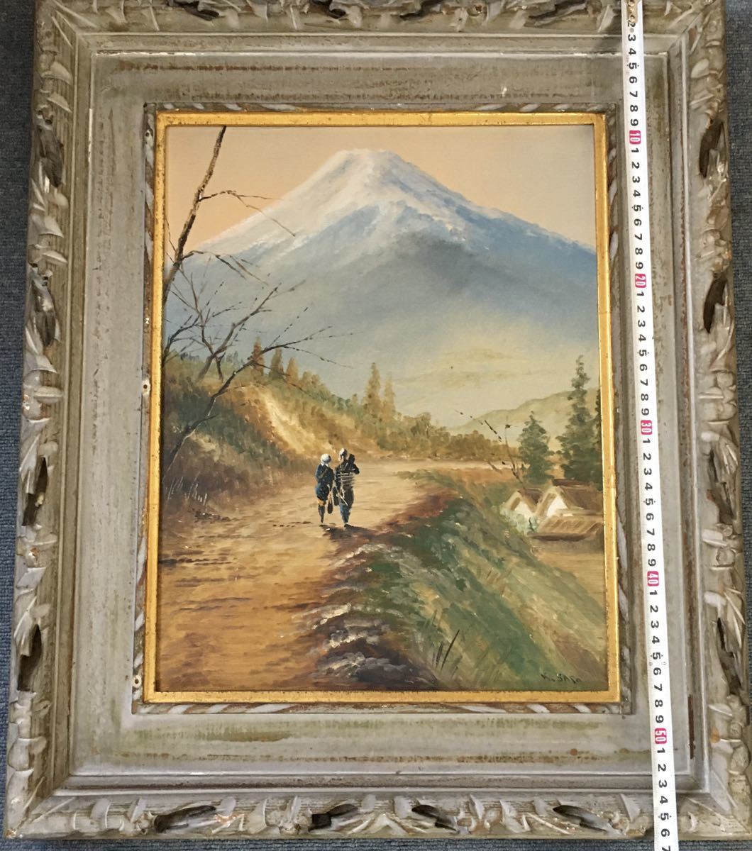 Yahoo!オークション - 額装 風景画 油絵 K.SATO サイン 自然 山 Yahoo!オークション - 額装 風景画 油絵 K.SATO サイン 自然 山