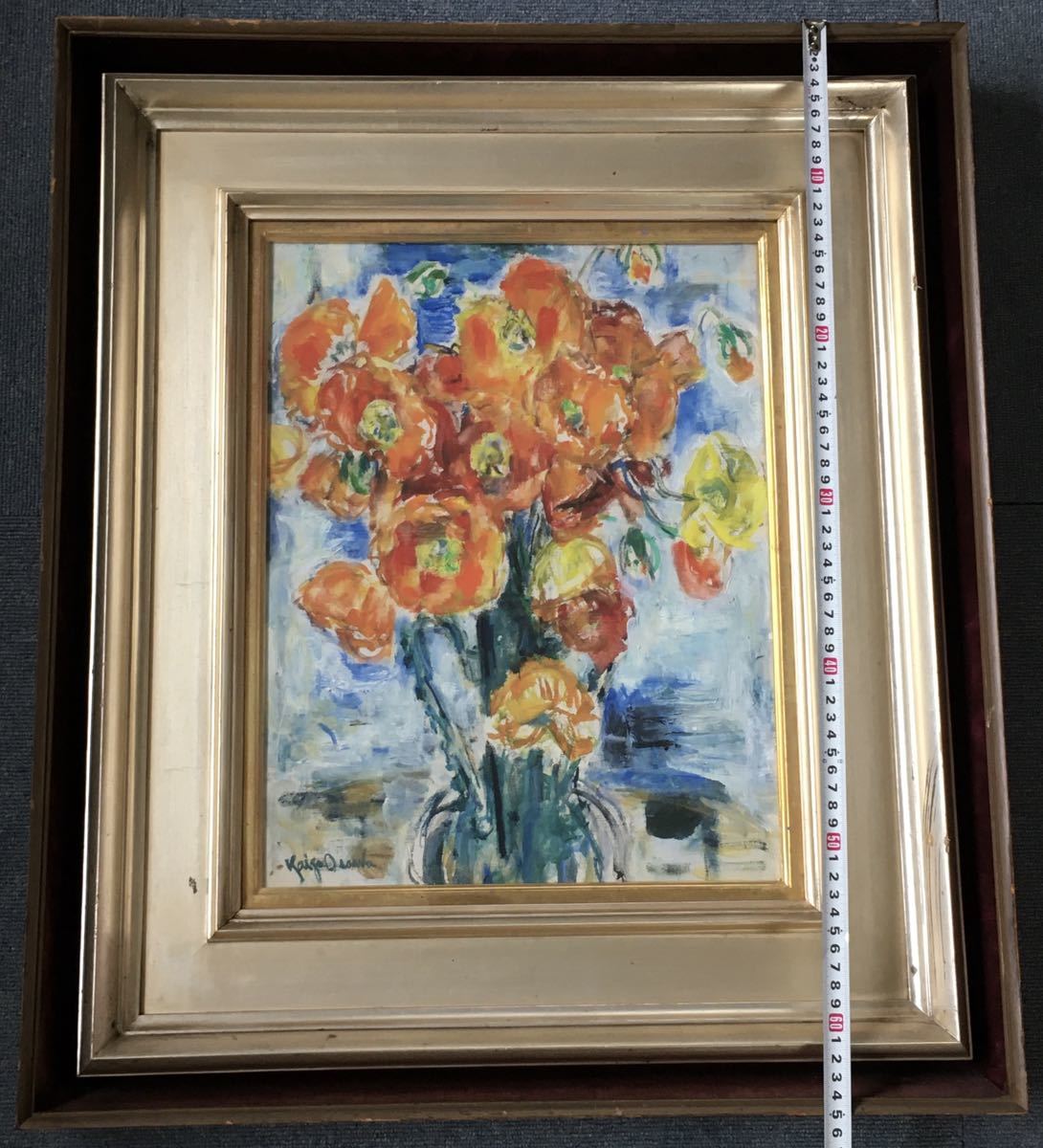 半額以下。小笠原亮一 油絵 ポピー Yahoo!オークション - 大澤海蔵「花(ポピー)」油彩 額装 油絵