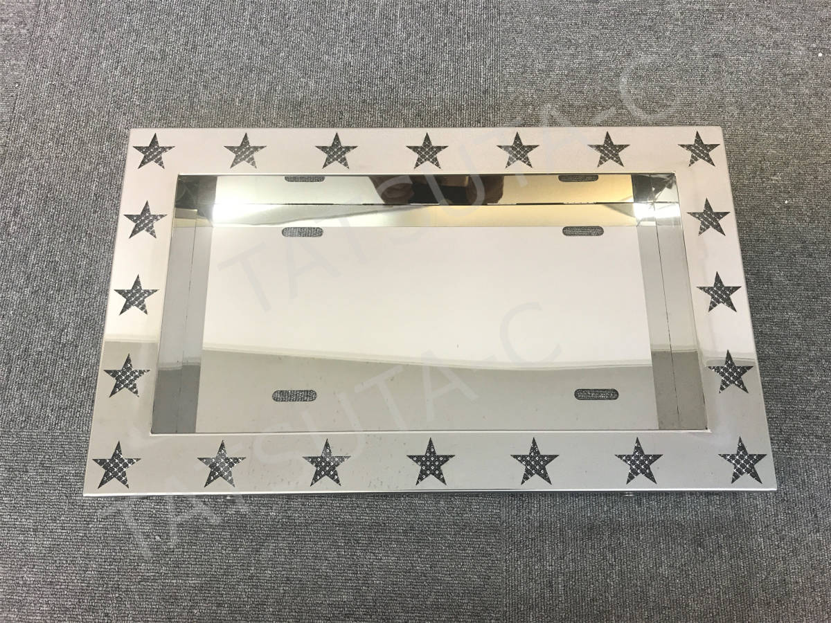 Yahoo!オークション - 1円~ 新品 星形 大型ナンバー枠 色が Yahoo!オークション - 1円~ 新品 星形 大型ナンバー枠 色が