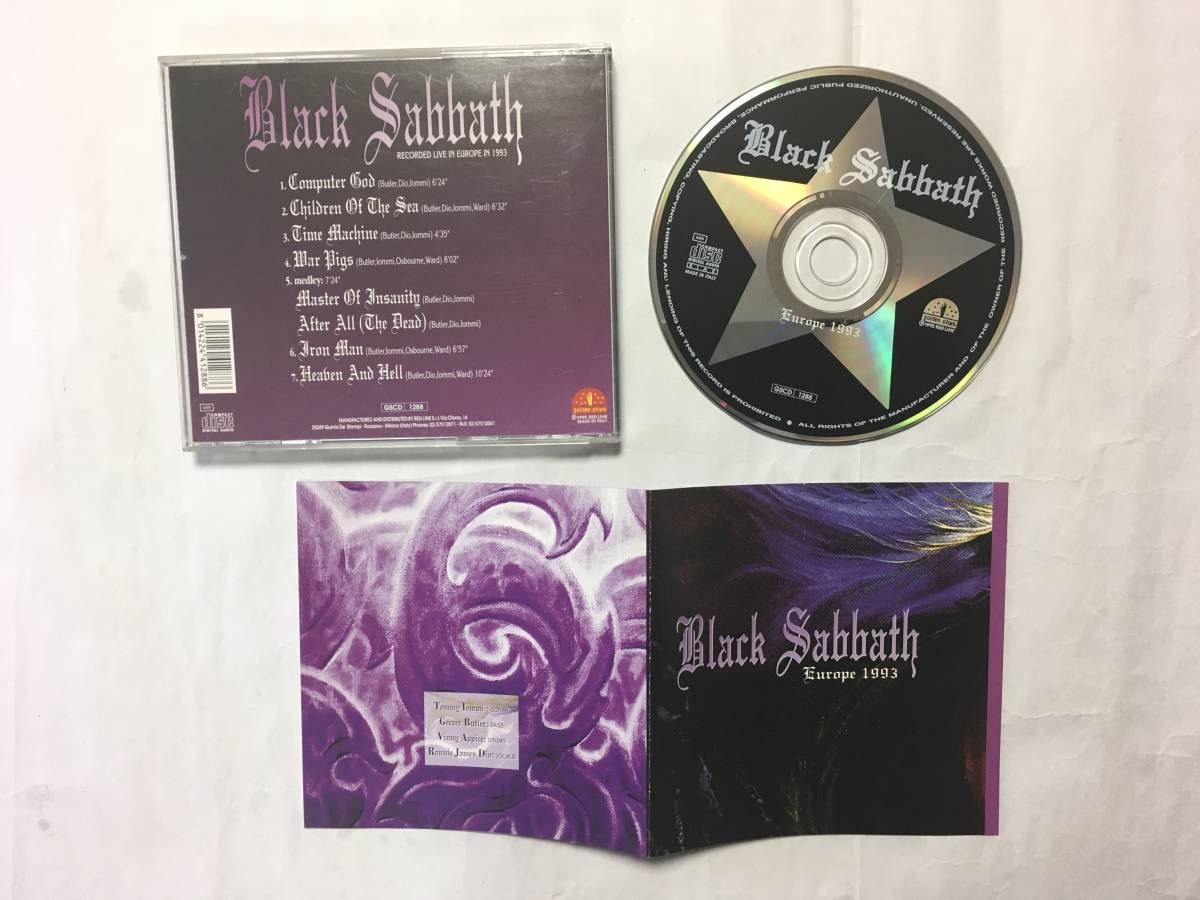Black Sabbath BLACK SABBATH EUROPE 1933