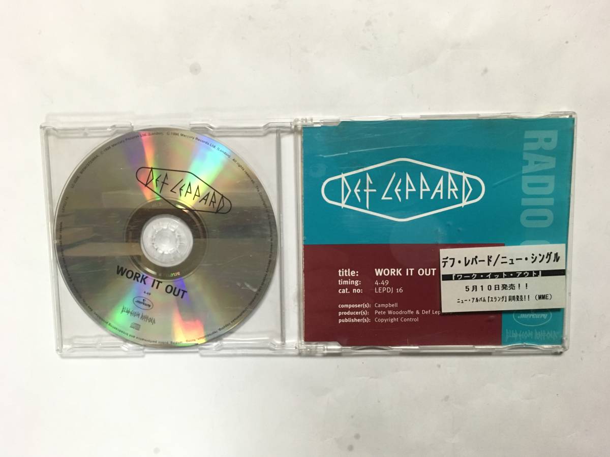 DEF LEPPARD WORK IT OUT PROMO　UK盤_画像1