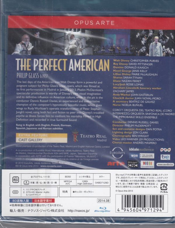 [BD/Opus Arte] glass :..[ perfect become America person ] all bending /C.pa-ves&D.pi Twin ga- other &D.R. Davis &mado Lead .. theater orchestral music .2013