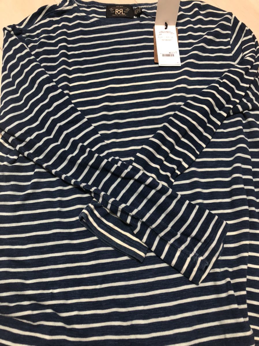 新作入荷!!】 希少RRL キムタク着 ボーダー長袖 カットソー Lサイズ L