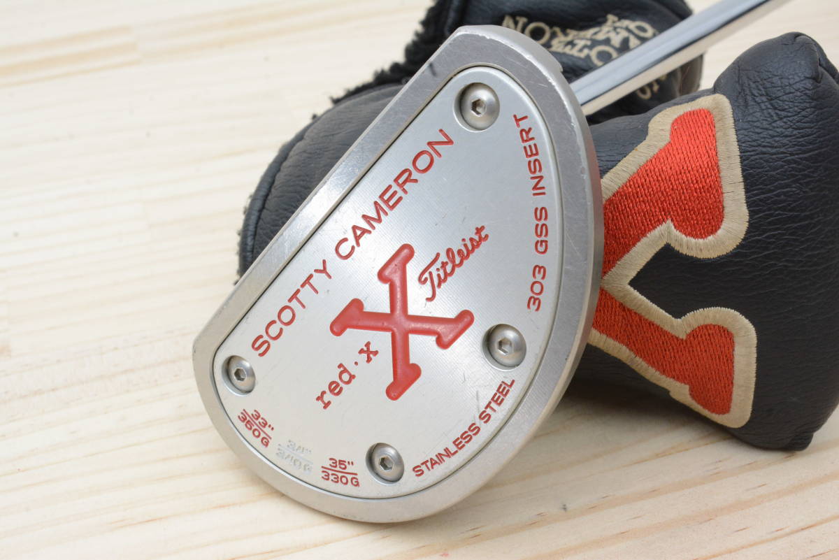 程度良好 人気シリーズ】タイトリスト スコッティキャメロン RED X2