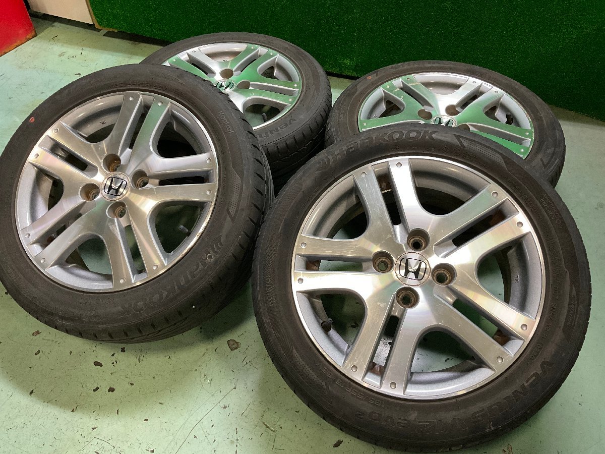 フィット GD1 純正 15インチ アルミホイール 185/55R15 山あり タイヤ インサイト フリード 33149 4X146