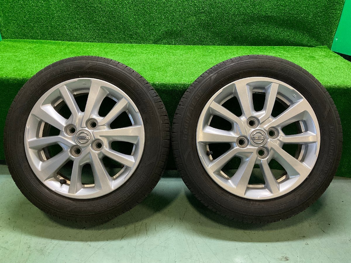 デイズ ルークス B21A 純正 14インチ アルミホイール タイヤ 155/65R14