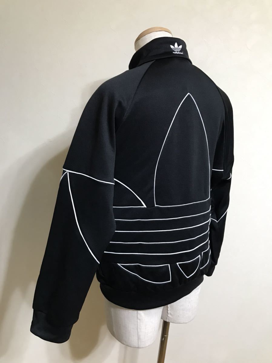 【美品】 adidas originals アディダス オリジナルス トレフォイル ビッグロゴ ジャージ トラックトップ サイズL 長袖 黒 175/96A GE0810_画像10