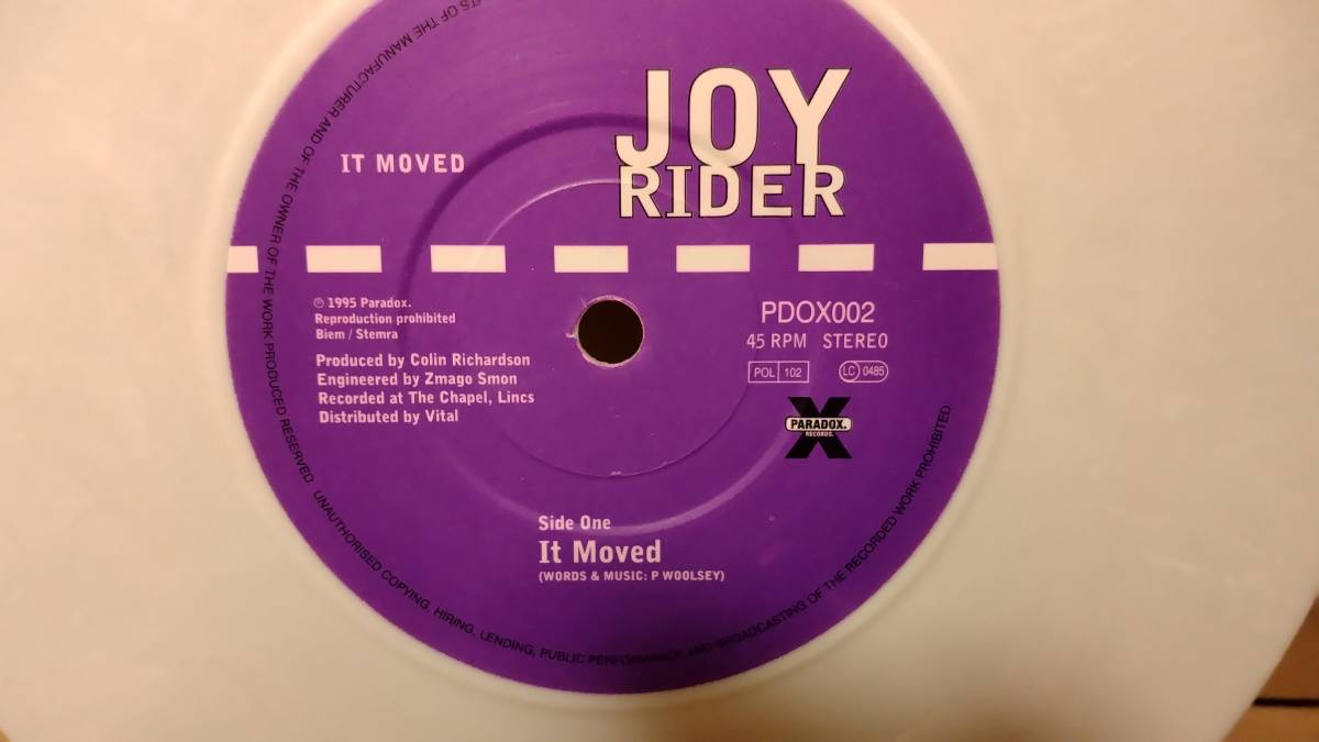 【90年代ロック 7inch】Joyrider / It Moved PDOX002 オルタナ_画像5