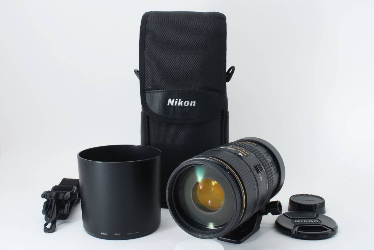 ☆人気望遠 ニコン ニッコー Nikon AF Nikkor 80-400mm F4.5-5.6 VR D ニコンマウント フード・ケース付き