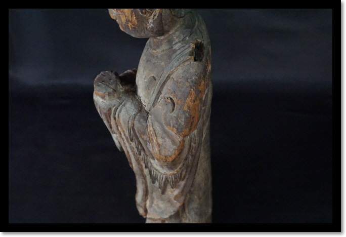 木彫 中国美術 工芸品 彫刻 木彫像 芸術 芸術品 美術品 仏像 女性 天女
