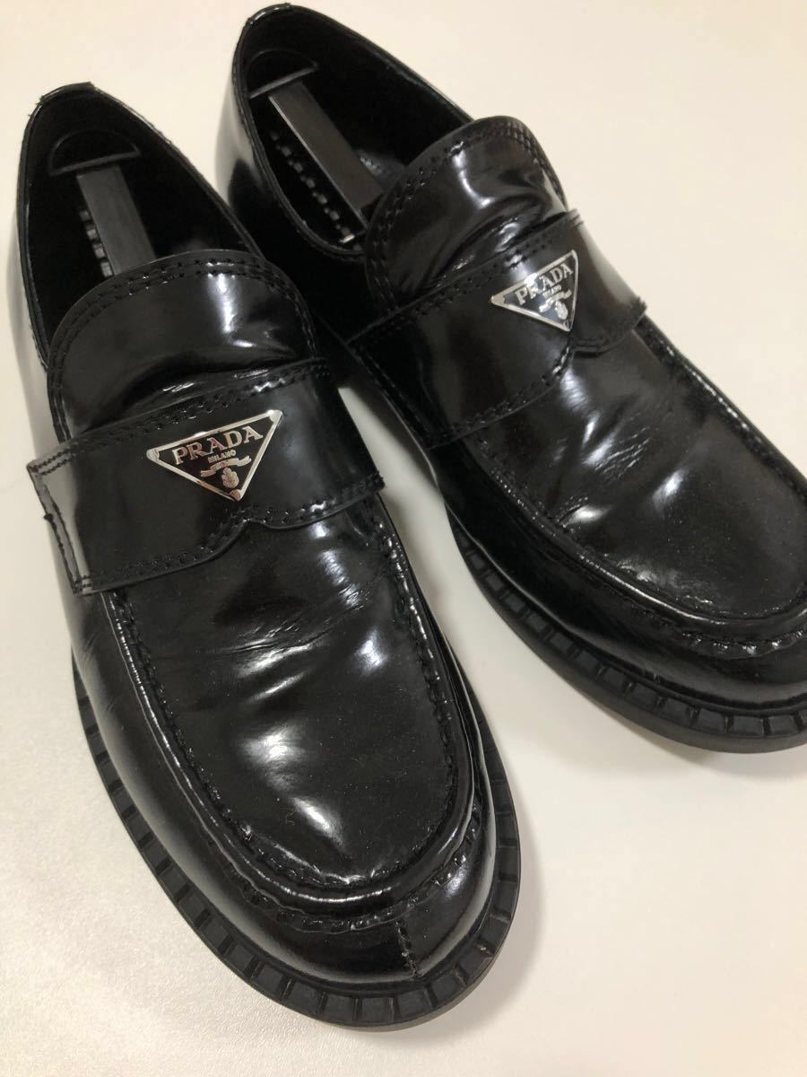 新品格安 PRADA ローファー SPAZZOLATO LOGO 29.5cm | myglobaltax.com
