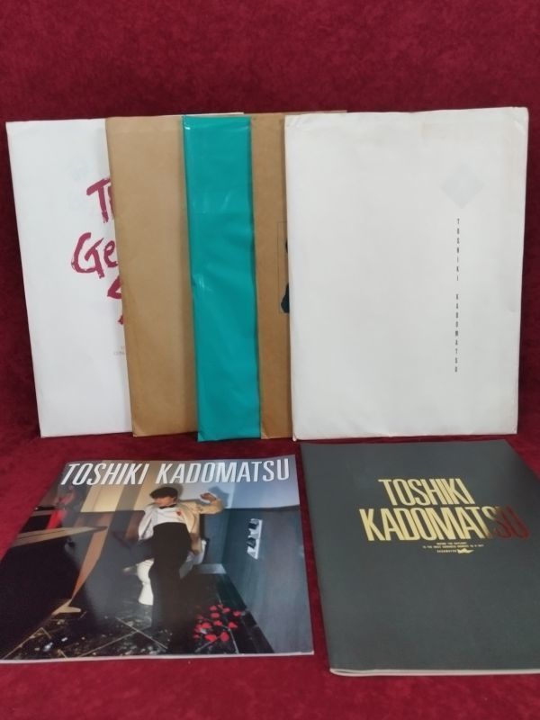 [ Kadomatsu Toshiki concert Tour pamphlet ]/1998 year /1999 year /2000 year /[7 pcs. set ]/Y982/mm*22_7/32-06