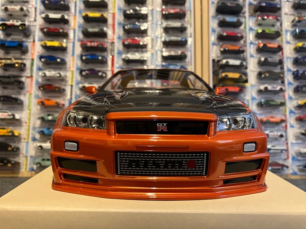 タミヤ ラジコン 日産スカイラインGT-R R34 塗装済 スペアボディ タミヤ ラジコン 日産スカイラインGT-R R34 塗装済 スペアボディ