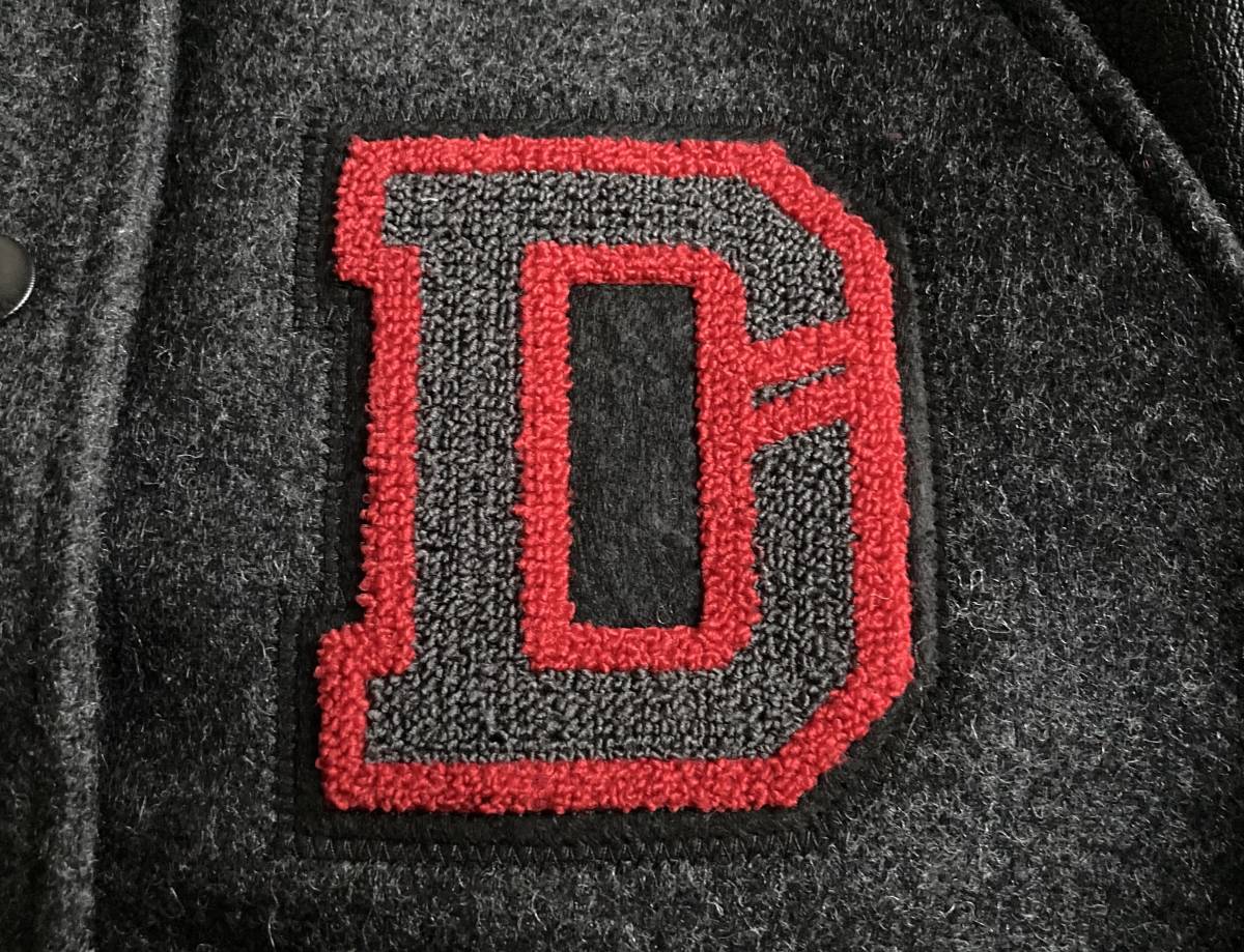 美品 DIESEL ディーゼル 袖レザー 山羊革 ワッペン スタジャン 美品 DIESEL ディーゼル 袖レザー 山羊革 ワッペン スタジャン