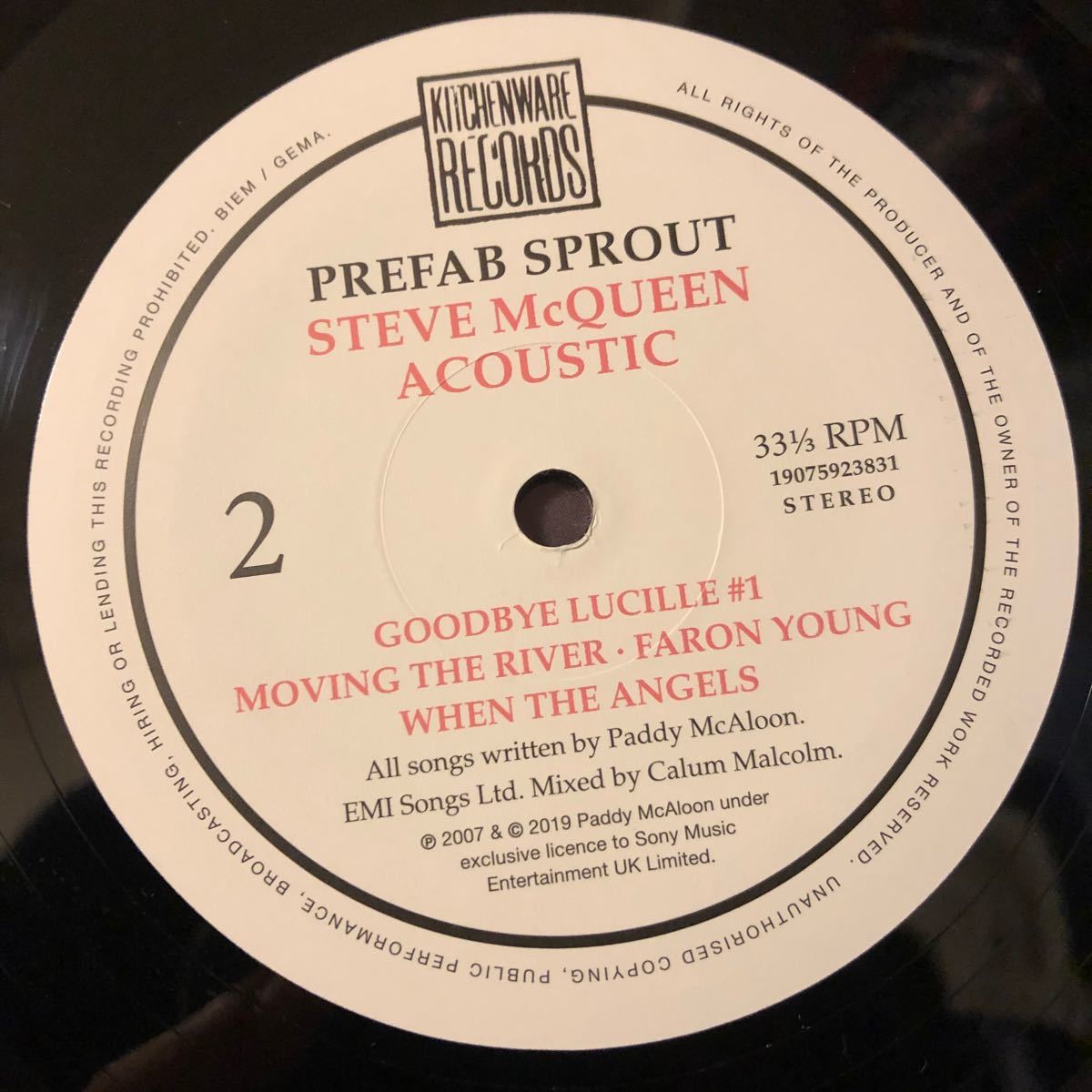 Prefab Sprout Steve McQueen Acoustic LP レコード プリファブ・スプラウト アコースティック