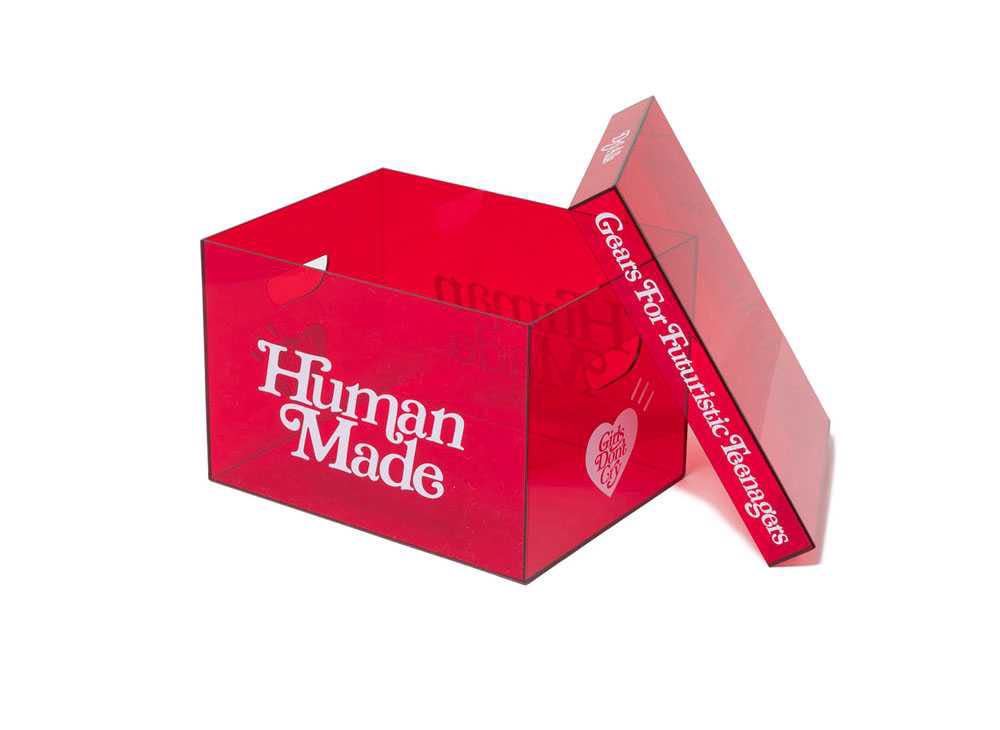 HUMAN MADE GDC ACRYLIC FILE BOX Red ヒューマン メイド ジーディーシー アクリル ファイル ボックス レッド
