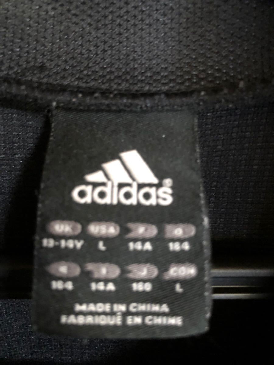 adidas アディダス・キッズ・レディースジャージ上着160㎝背中の adidas アディダス・キッズ・レディースジャージ上着160㎝背中の