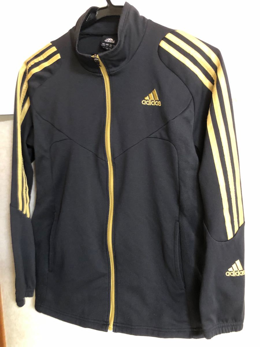 adidas アディダス・キッズ・レディースジャージ上着160㎝背中の adidas アディダス・キッズ・レディースジャージ上着160㎝背中の