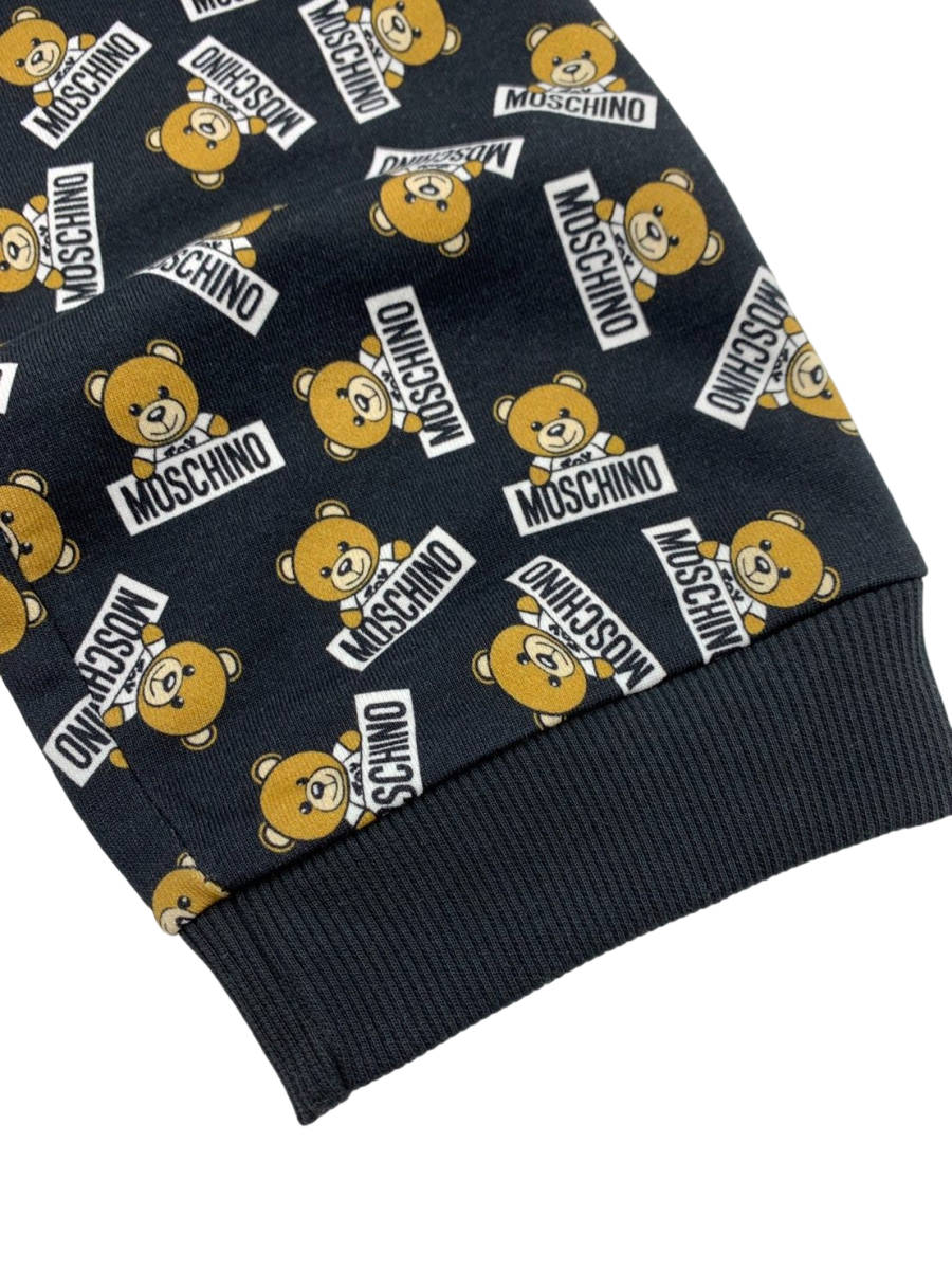 サイズ選択】MOSCHINO□テディベア総柄セットアップ□上下セット◇ロン