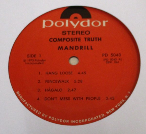 ☆彡 Mandrill Composite Truth [ US ORIG '73 Polydor PD5043 ]_画像3