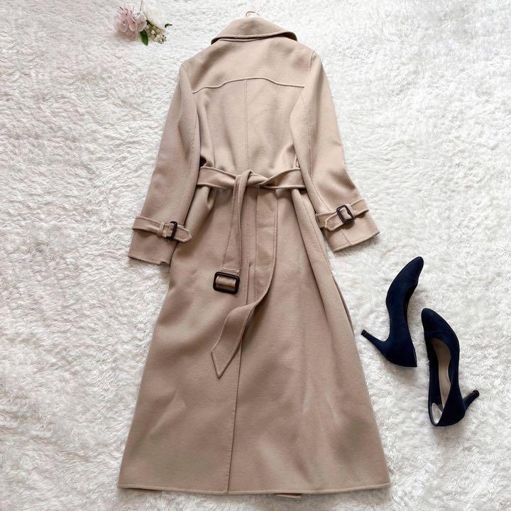 美品 MaxMara マックスマーラ クチートアマーノ ダブルフェイス ロング