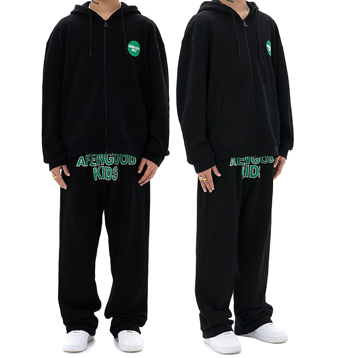 【 A FEW GOOD KIDS 】 AFGK ユニセックス 男女兼用 ロゴ刺繍 スウェット LOGO EMBROIDERY DESIGN SWEAT LONG PANTS Lサイズ_画像3