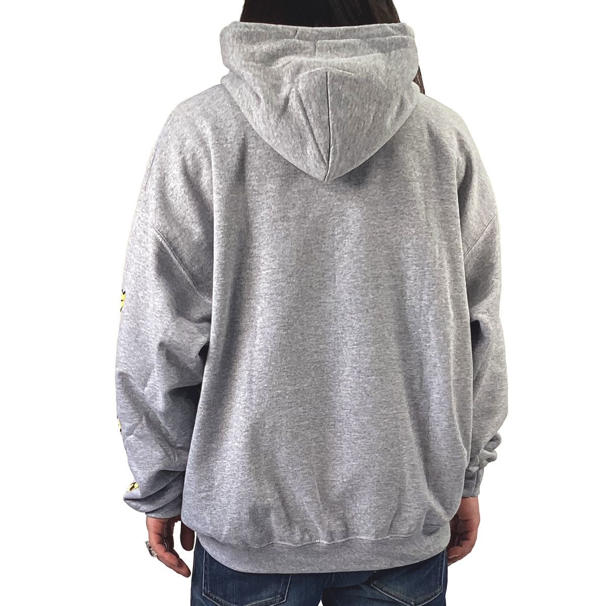 【 Rainbow Drive-in 】 RAINBOW PRINT HOODIE レインボードライブイン ドロップショルダー パーカー XLサイズ_画像4