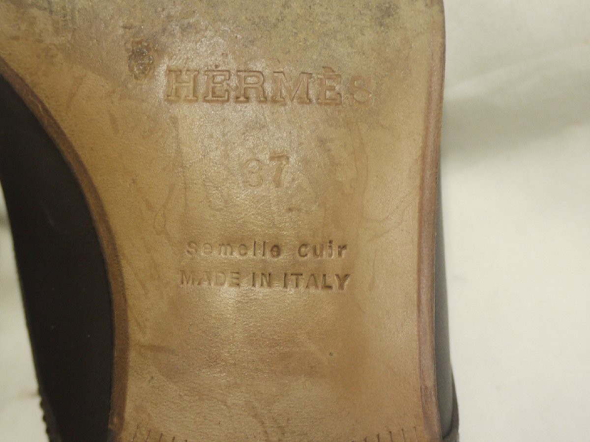 エルメス革靴レディース３７センチ_画像4