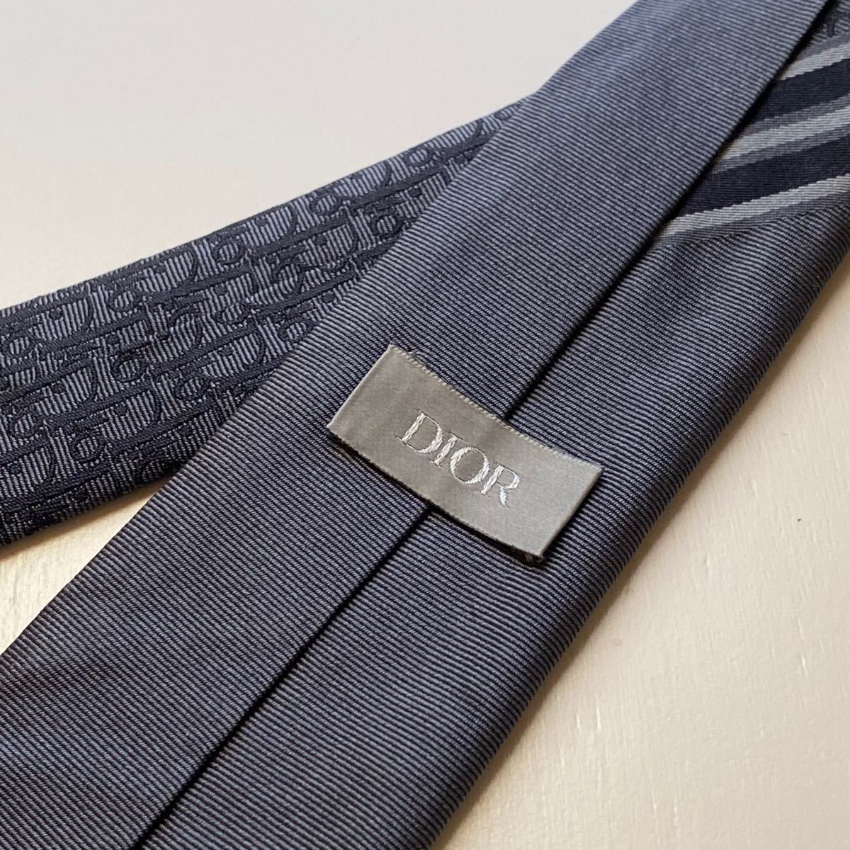大きな取引 オブリーク Christian シルバー Dior Atelier ネクタイ