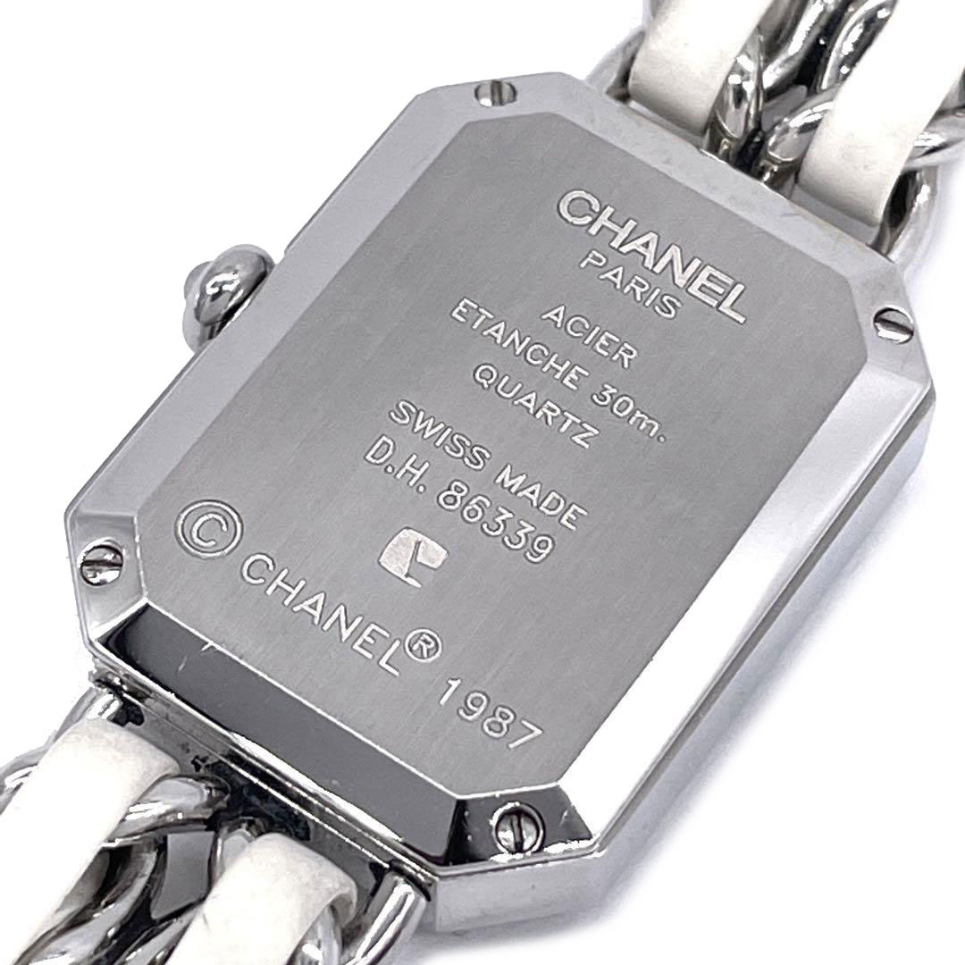 CHANEL シャネル レディース腕時計 プルミエール クォーツ シェル シルバー ホワイト Lサイズ H1639_画像5