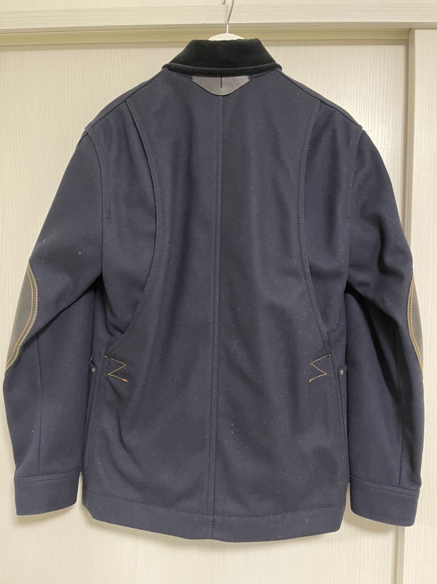 Yahoo!オークション - COACH indigo wool barn jacket...