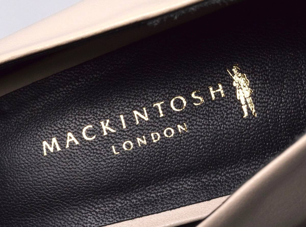  new goods 3.9 ten thousand Macintosh London leather pumps 24 ivory cow leather heel 5cm MACKINTOSH LONDON