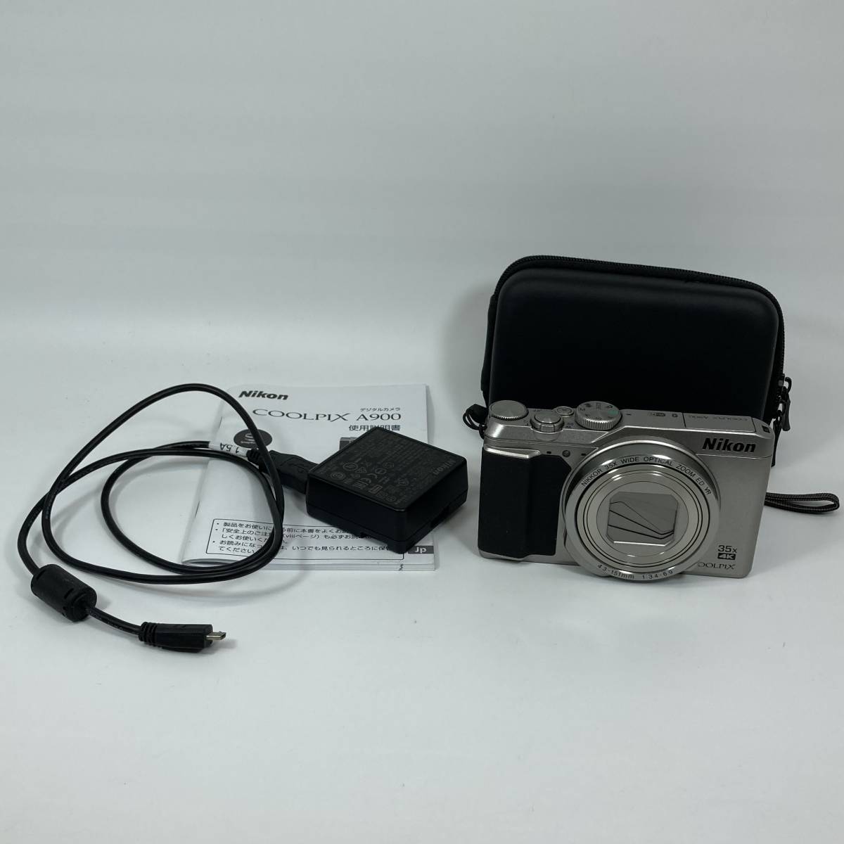 動作確認済 Nikon ニコン COOLPIX A900 シルバー コンパクトデジタル