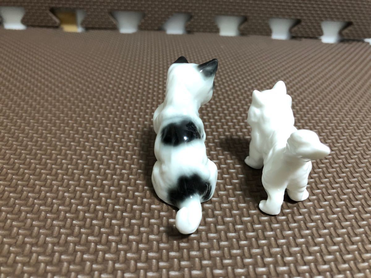 猫　陶器　置物　BONE CHINA JAPAN ボーンチャイナジャパンミニチュア