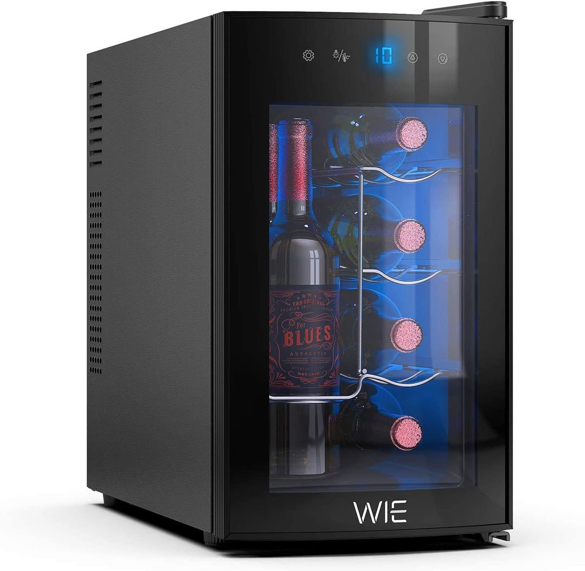 [8ps.@ storage ] wine cellar newest peru che type quiet sound type energy conservation wine cooler complete bending surface glass can beer japan sake preservation width . lengthway . temperature degree setting 10-18*C