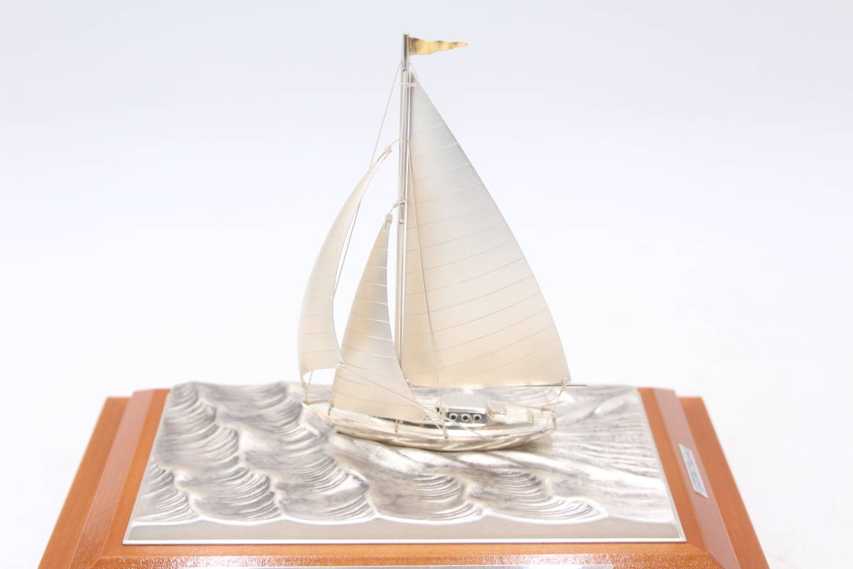 ヨットの置物 帆船 ガラスケース ゴールド - 通販 - www