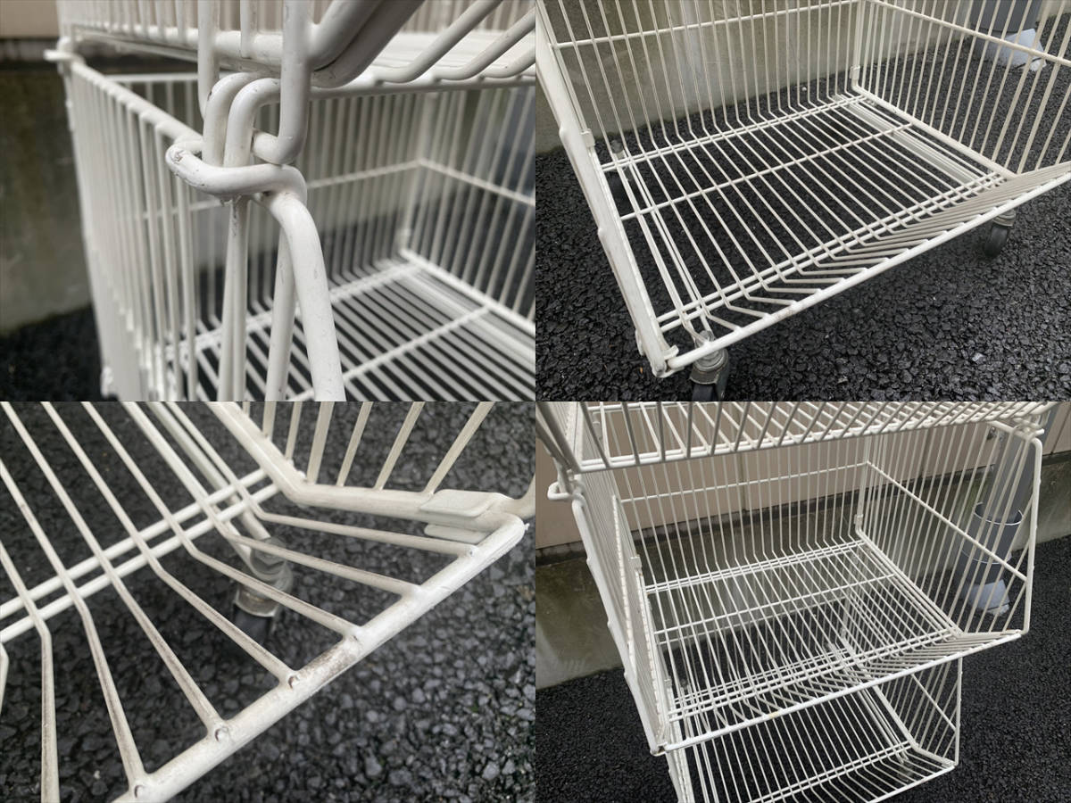 3 step start  King shelf Wagon ①# wire # store furniture etc. # clothes display case # large rice field district * Shinagawa district * Meguro district free shipping ( our company delivery 