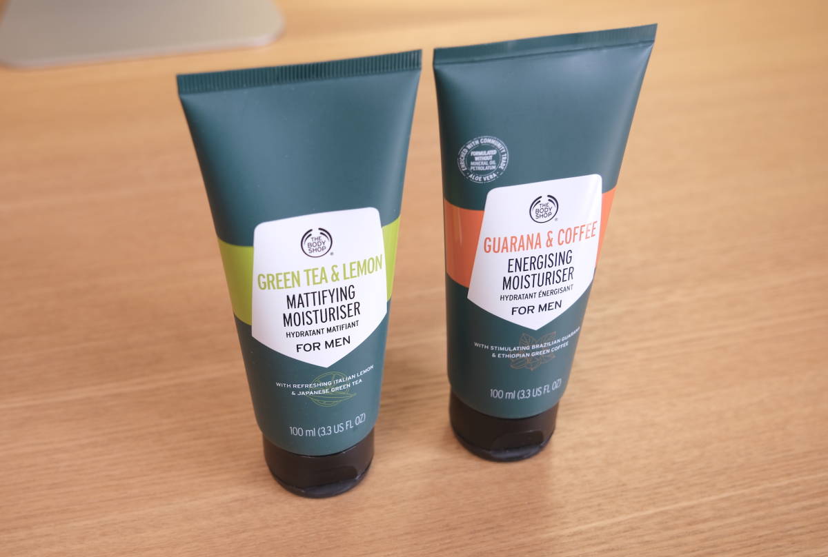 【半分使用】THE BODY SHOP ザボディショップ_ フォーメン_マッティファイング モイスチャライザー&モイスチャライザー2本/男性保湿ジェル_画像1