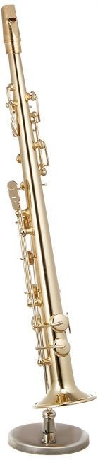  miniature musical instruments ( figure ) soprano sax color Gold made of metal 1/6(15cm) Sunrise sound house ( decoration thing . sound is doesn't go out )